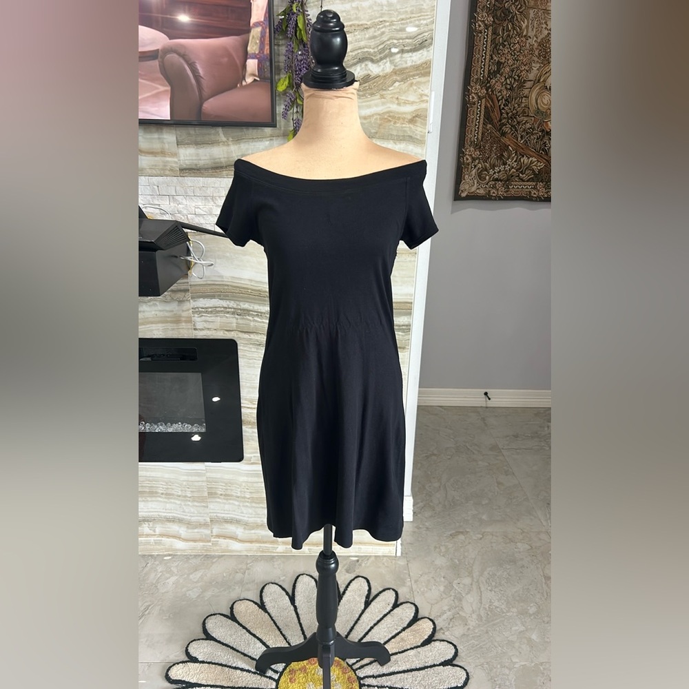 Andrea Jovine‎ Black Shirt Dress. Size XS (D)